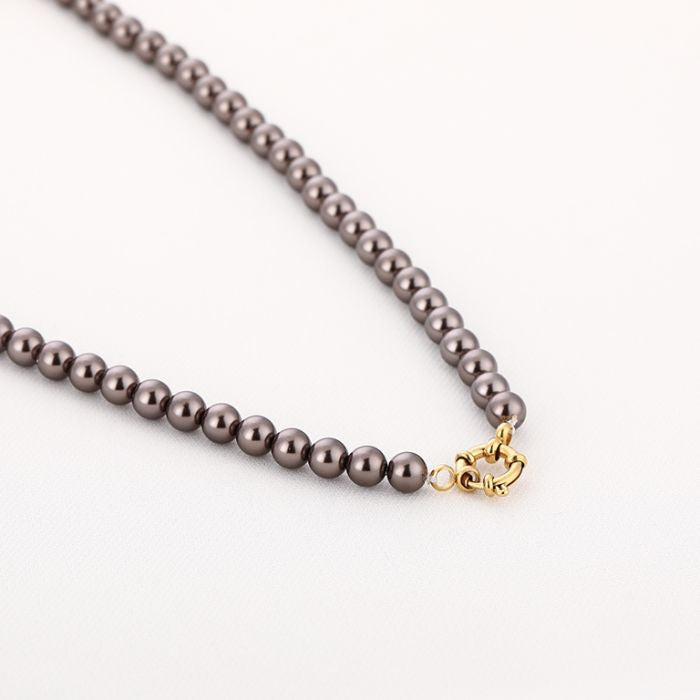 Parel ketting - Chocolate