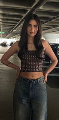 Crop top brown - Jada