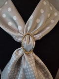 Scarf clip ovaal