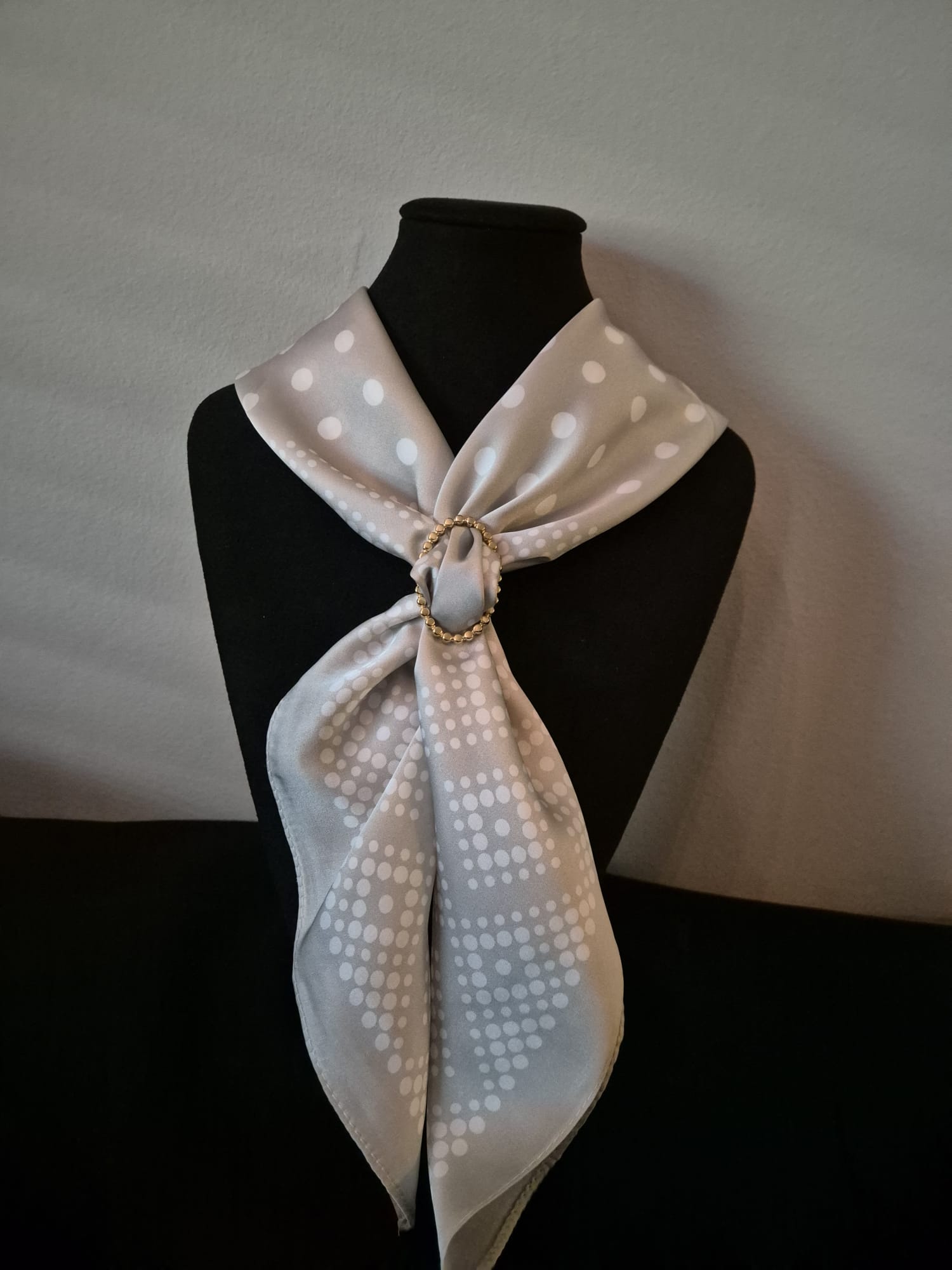 Sjaal polka dot - Zand