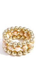 Armband set van 3 crème